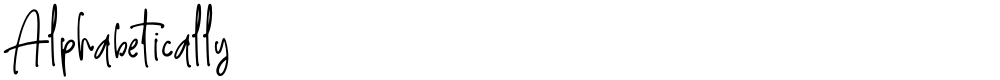 Alphabetically