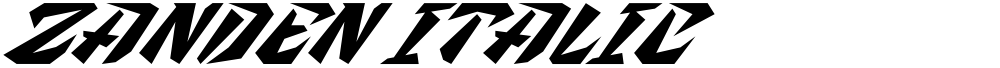 Zanden Italic