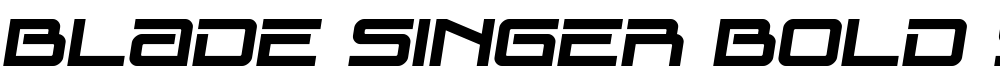 Blade Singer Bold Semi-Italic