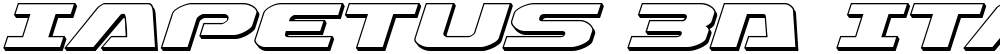 Iapetus 3D Italic
