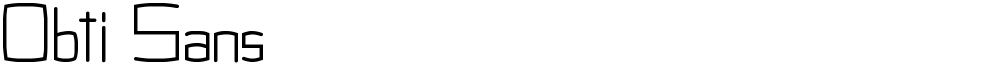 Obti Sans