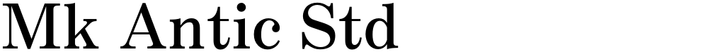 Mk Antic Std