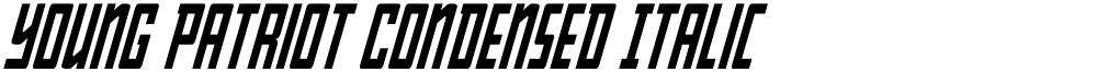 Young Patriot Condensed Italic