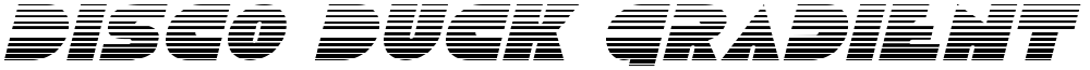 Disco Duck Gradient Italic