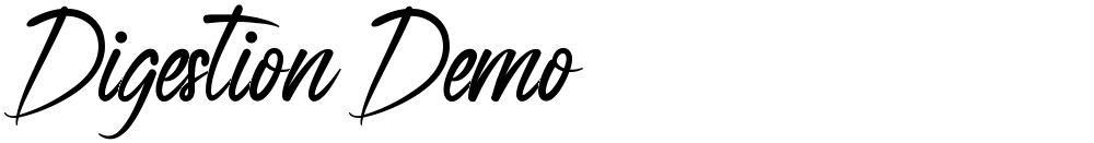 Digestion Demo