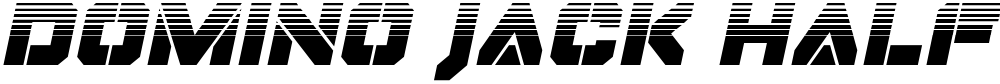 Domino Jack Halftone Italic