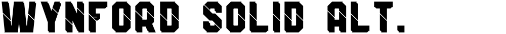 Wynford Solid Alt.