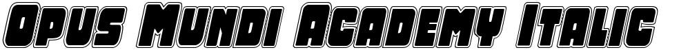 Opus Mundi Academy Italic
