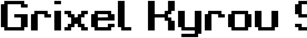 Grixel Kyrou 9 Regular Bold