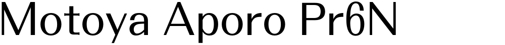 Motoya Aporo Pr6N