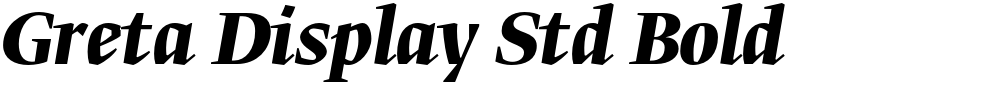 Greta Display Std Bold