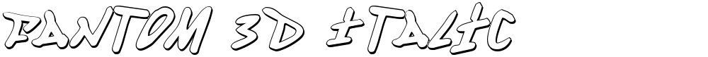 Fantom 3D Italic