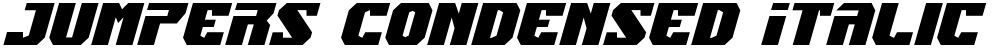 Jumpers Condensed Italic