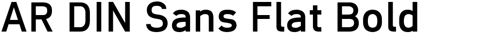 AR DIN Sans Flat Bold