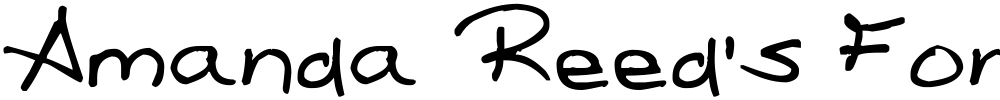 Amanda Reed's Font