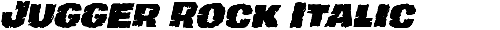 Jugger Rock Italic