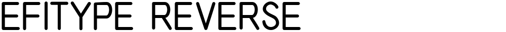 EFITYPE REVERSE�