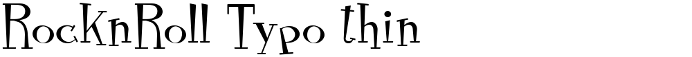 RocknRoll Typo thin