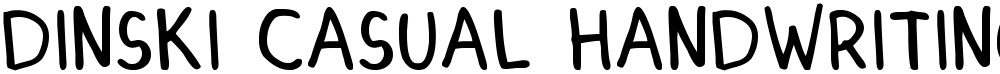 DINSKI CASUAL HANDWRITING