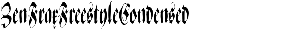 ZenFraxFreestyleCondensed