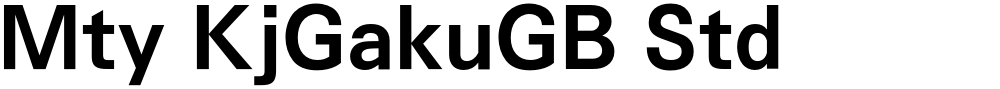 Mty KjGakuGB Std
