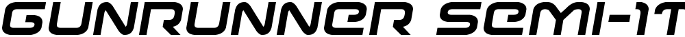 Gunrunner Semi-Italic