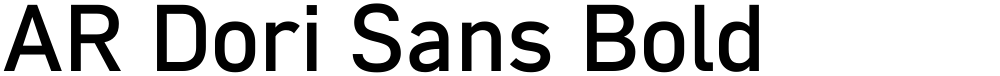 AR Dori Sans Bold