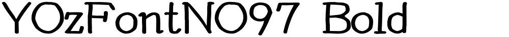YOzFontNO97 Bold