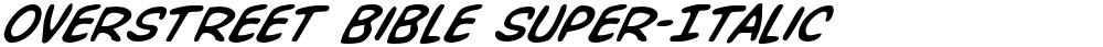 Overstreet Bible Super-Italic