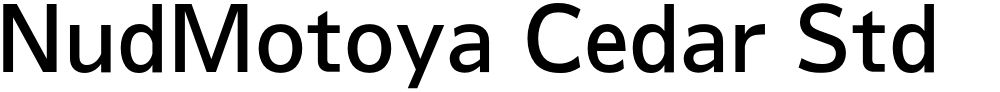 NudMotoya Cedar Std