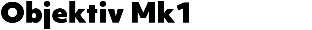 Objektiv Mk1