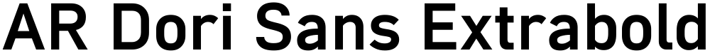 AR Dori Sans Extrabold