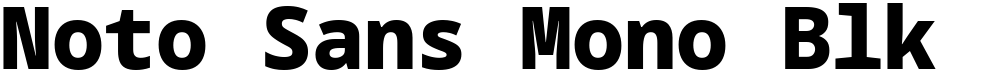 Noto Sans Mono Blk
