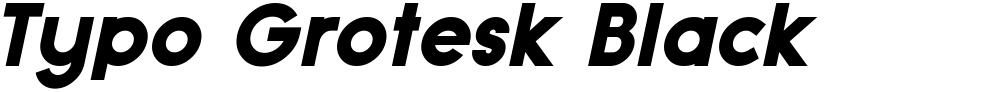Typo Grotesk Black