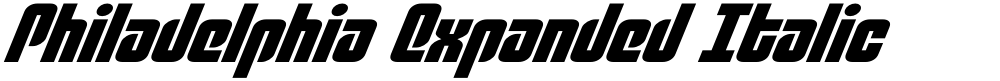 Philadelphia Expanded Italic