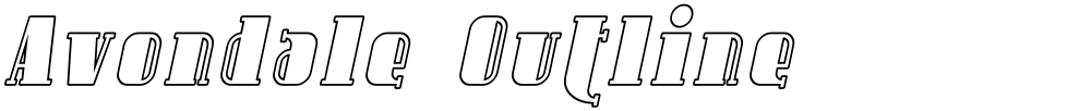 Avondale Outline