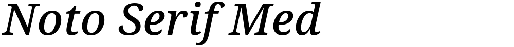 Noto Serif Med