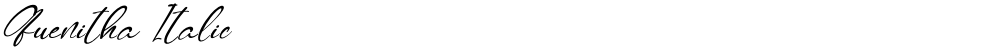 Quenitha Italic