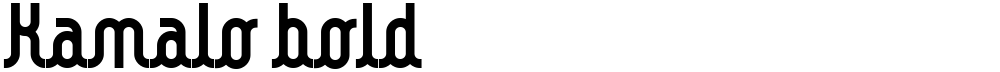 Kamalo bold