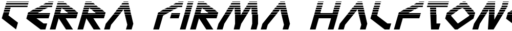 Terra Firma Halftone Italic