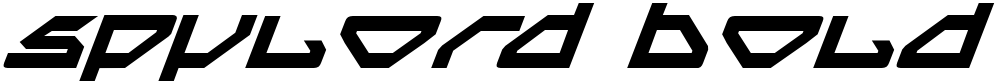 Spylord Bold Italic