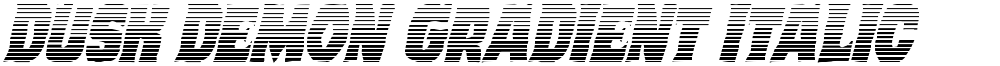 Dusk Demon Gradient Italic