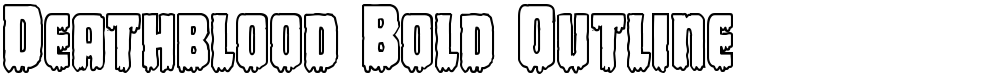 Deathblood Bold Outline