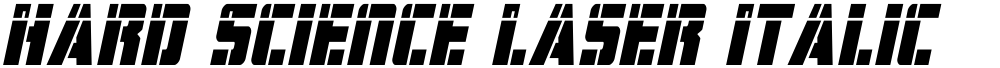Hard Science Laser Italic