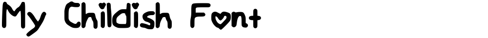 My Childish Font