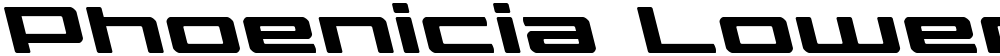 Phoenicia Lower Case Leftalic